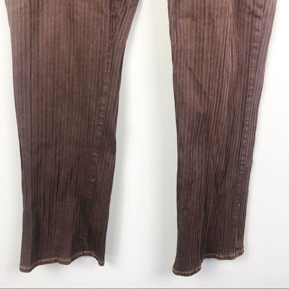VILLAGE JEANS | Vintage Brown Textured Pants Orange Accents Women’s Plus Size 20 - Picture 4 of 6